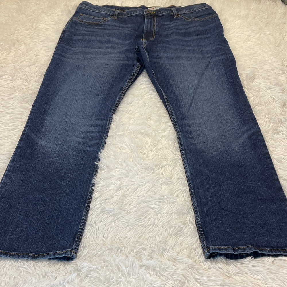 Wrangler Dark Blue Bootcut Jeans for Men STRAIGHT FIT SIZE 38/30!